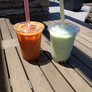 Thai Iced Tea with Boba