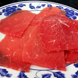 Raw Beef Slices