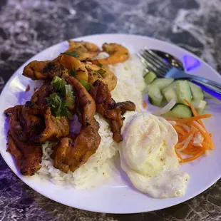 Grilled Pork Rice Plate