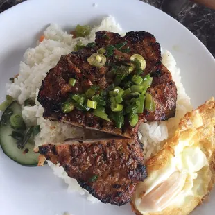 Grilled Pork Chop Plate