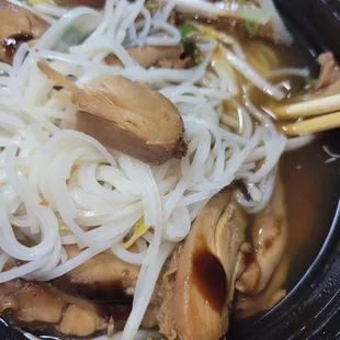 Grilled Chicken Pho w EXTRA noodles...