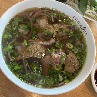 17. Rare Steak and Brisket Noodle Soup