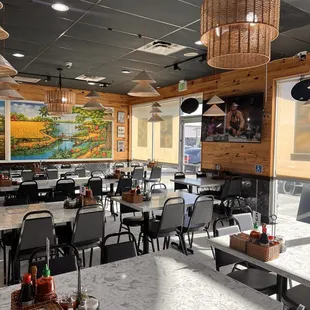 Inside the restaurant