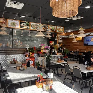 Inside the restaurant