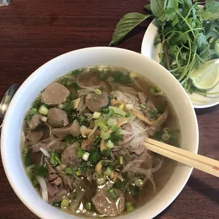 House special beef noodle soup.