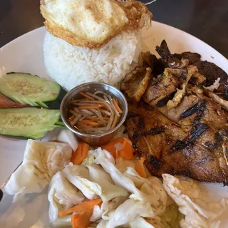 17. Grilled Pork with Rice Dish Special