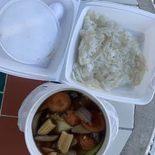 35. Sauteed Shrimp and Vegetable Pan Fried Noodle