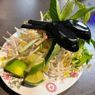 Fresh garnish for pho