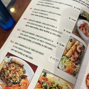 sushi and sashimi, menu