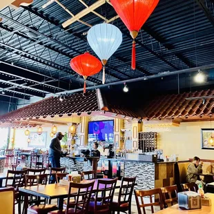 the interior of a restaurant