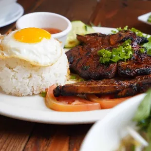 a plate of food