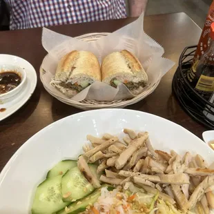 Beef Bahn Mi and Chicken Vermicelli