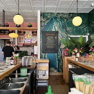 The counter