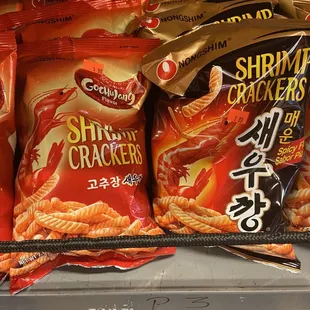 Good selection of Asian snacks