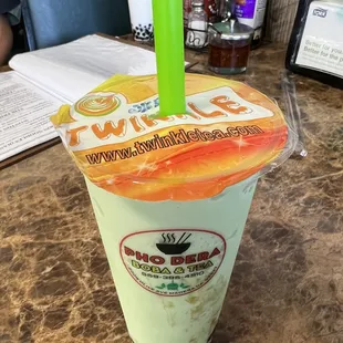 Honeydew With Boba