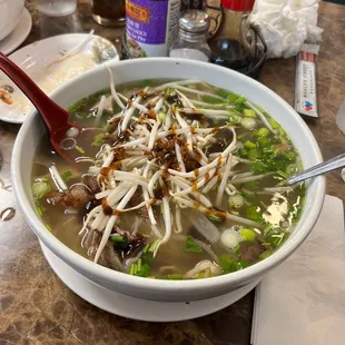 09-19-22: 9. House Special Pho (with a side of grilled pork that I threw in)