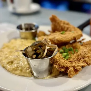 -Fried Chicken &amp; Grits-