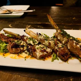 Lamb Chop Lollipops Plate