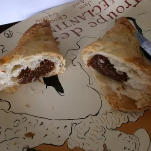 Fig turnover, $1.50.