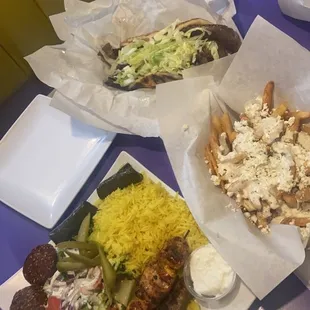 Phoenicia Combo, Gyros Plate, Greek Fries