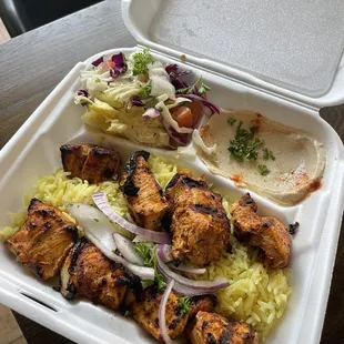 Chicken Kabob Plate