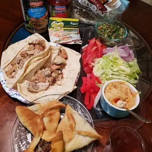 the herbs and spices with yoghurt and this market is amazing