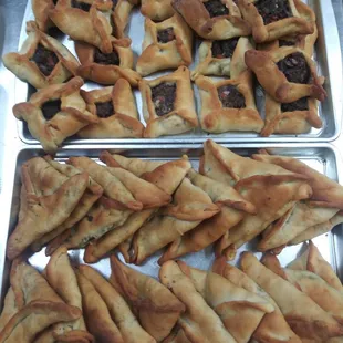 Fresh Spinach and meat pie everyday and we made spacial meat and cheese sun dried tomatoes pie