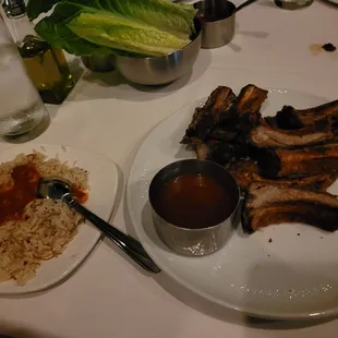 Ribs and rice