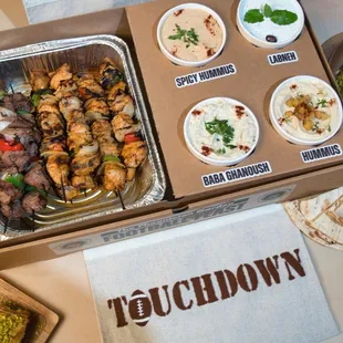 Get ready for the ultimate game day with our Football Feast Catering Package, designed to satisfy your crowd of 6-8.