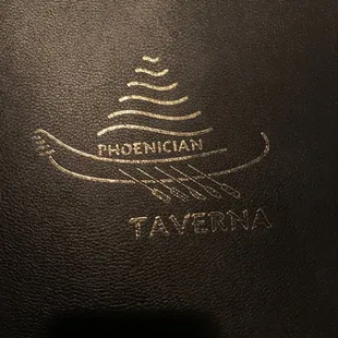 the logo on the leather