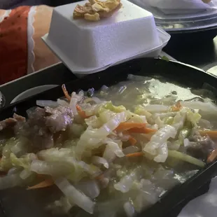 "39. Beef Chow Mein" with "crispy fried noodles"