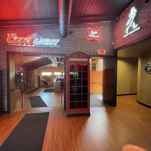 Phoenix Grill interior cool phone booth