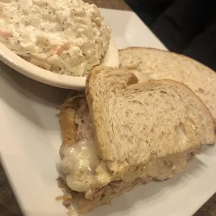 Cuban sandwich with coleslaw