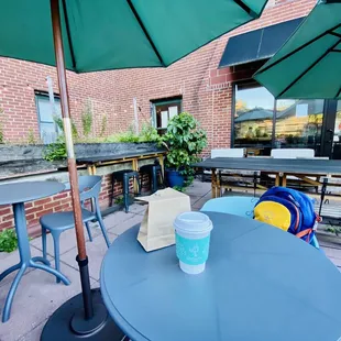 Beautiful outdoor seating in their patio