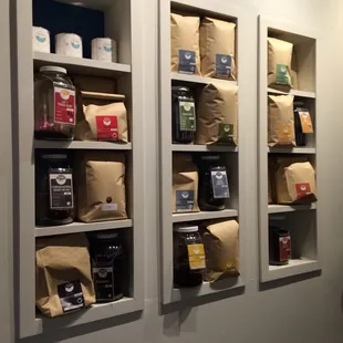 Wall of coffee