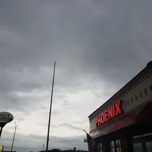 outside