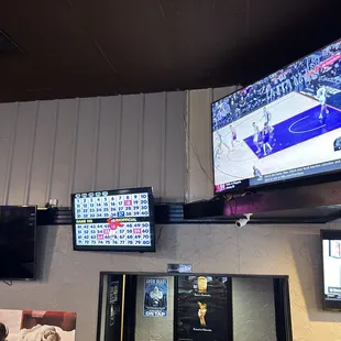 tvs on the wall