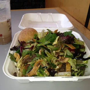 Best salad :) I love it when Som made it, she mixed my salad with Asian dressing, some vinegar and salt pepper large size $7.77