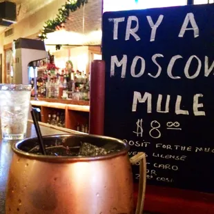 Moscow Mule made with Titos Handmade Vodka!