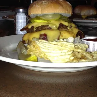 Sean burger, double burger, double bacon, double cheese!