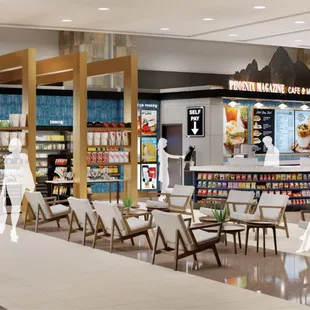 the interior of the restaurant