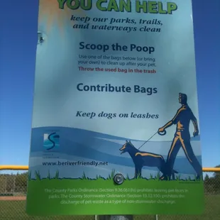 Don&apos;t forget to pick up after your dogs!