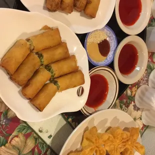 Appetizers Combo  And Egg Rolls