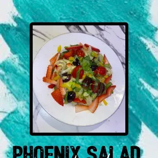 a plate of salad