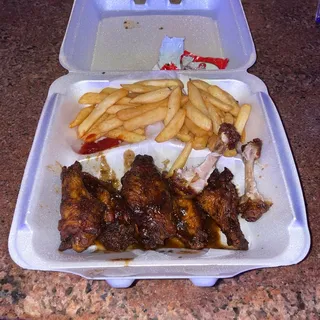 5 Wings and Fries