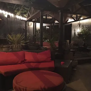 Back patio at Phoenix Rising, in Oklahoma City.