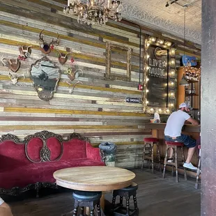 a man sitting at a bar