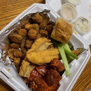 2 Piece Catfish and 3 Piece Wings