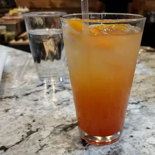 cocktail... bartender&apos;s choice because I can&apos;t get a singapore sling anywhere