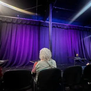 Awaiting curtain rise